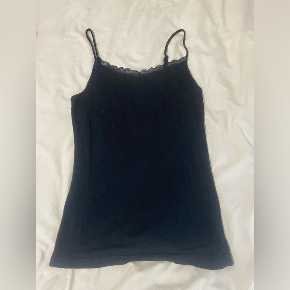 Black Lace Tank Top